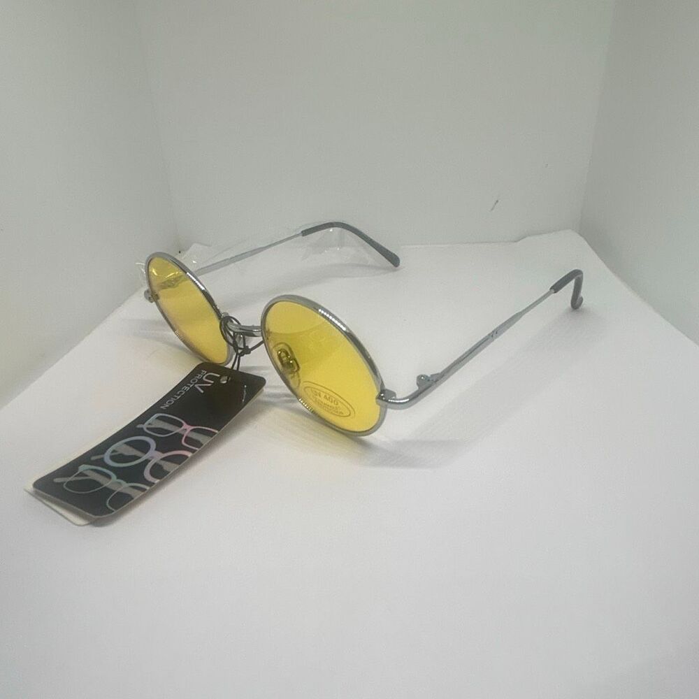 Retro Round UV400 Fashion Sunglasses – Metal Frame – New